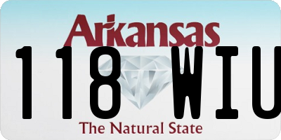 AR license plate 118WIU