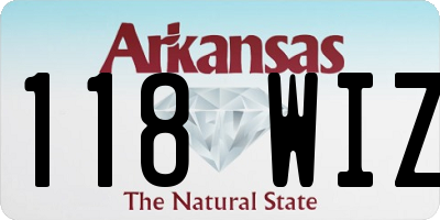 AR license plate 118WIZ