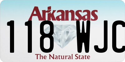 AR license plate 118WJC