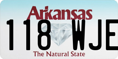 AR license plate 118WJE
