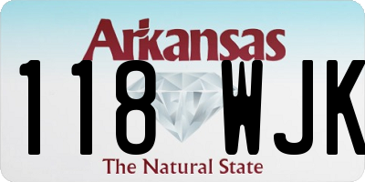 AR license plate 118WJK