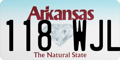 AR license plate 118WJL