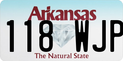 AR license plate 118WJP