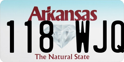 AR license plate 118WJQ
