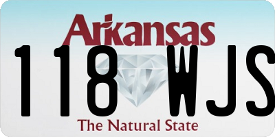 AR license plate 118WJS