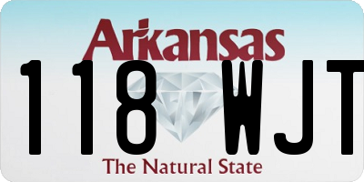AR license plate 118WJT