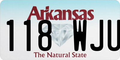 AR license plate 118WJU