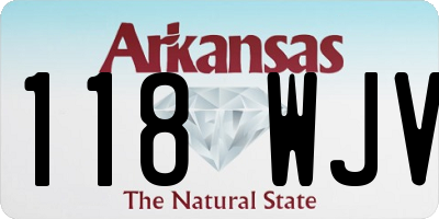 AR license plate 118WJV