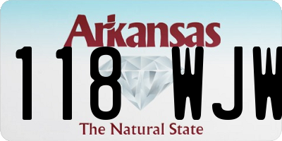 AR license plate 118WJW