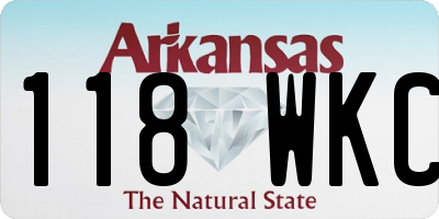 AR license plate 118WKC