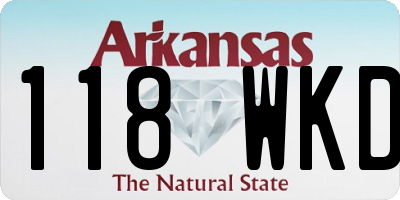 AR license plate 118WKD
