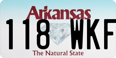 AR license plate 118WKF