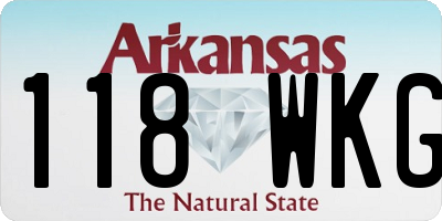 AR license plate 118WKG