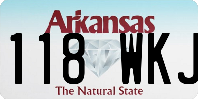 AR license plate 118WKJ