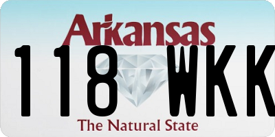 AR license plate 118WKK