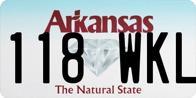 AR license plate 118WKL