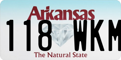 AR license plate 118WKM