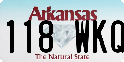AR license plate 118WKQ
