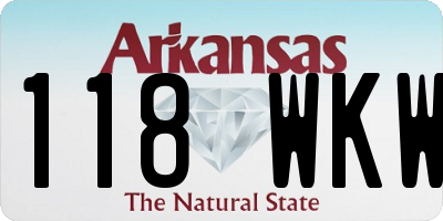 AR license plate 118WKW