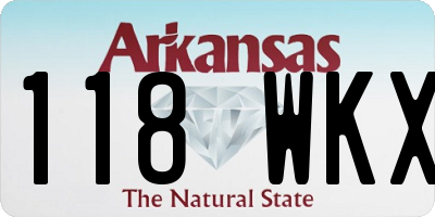 AR license plate 118WKX