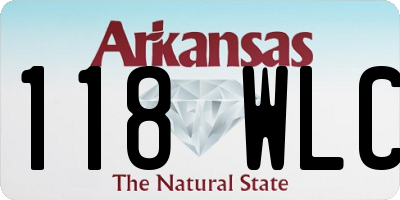 AR license plate 118WLC