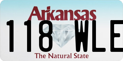 AR license plate 118WLE