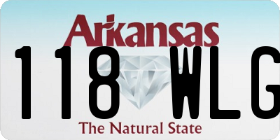 AR license plate 118WLG