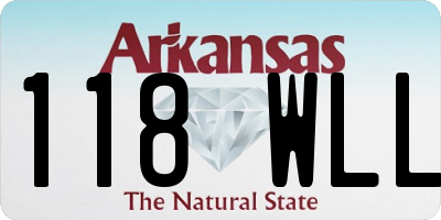 AR license plate 118WLL