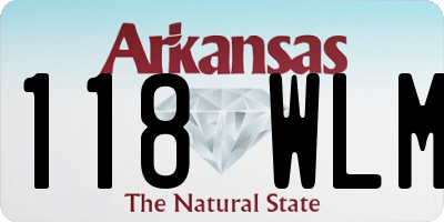 AR license plate 118WLM