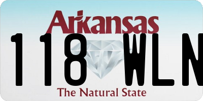 AR license plate 118WLN