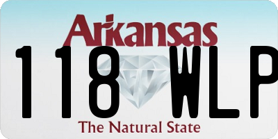AR license plate 118WLP