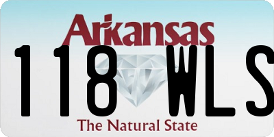 AR license plate 118WLS