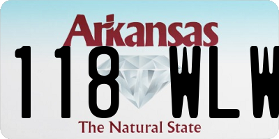 AR license plate 118WLW