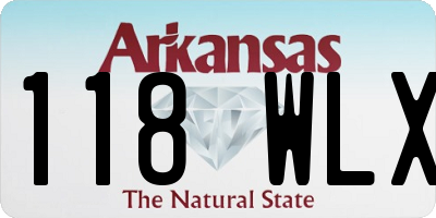 AR license plate 118WLX