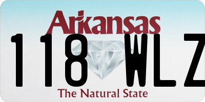 AR license plate 118WLZ