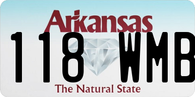 AR license plate 118WMB