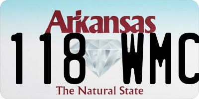 AR license plate 118WMC