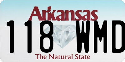 AR license plate 118WMD