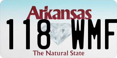 AR license plate 118WMF