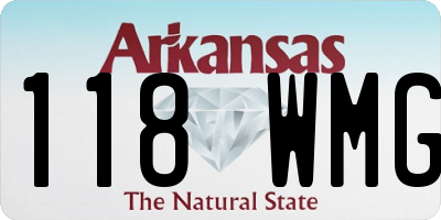 AR license plate 118WMG