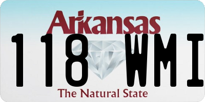 AR license plate 118WMI