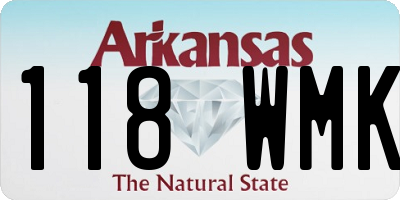AR license plate 118WMK