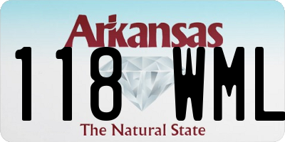 AR license plate 118WML