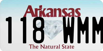 AR license plate 118WMM