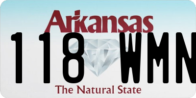 AR license plate 118WMN