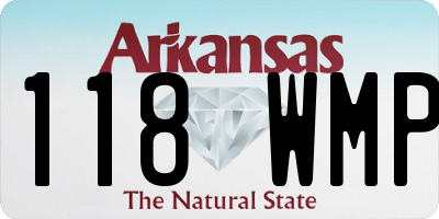 AR license plate 118WMP