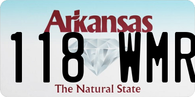AR license plate 118WMR