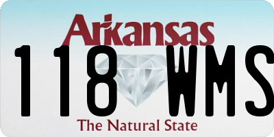 AR license plate 118WMS