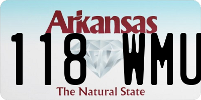 AR license plate 118WMU
