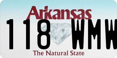 AR license plate 118WMW